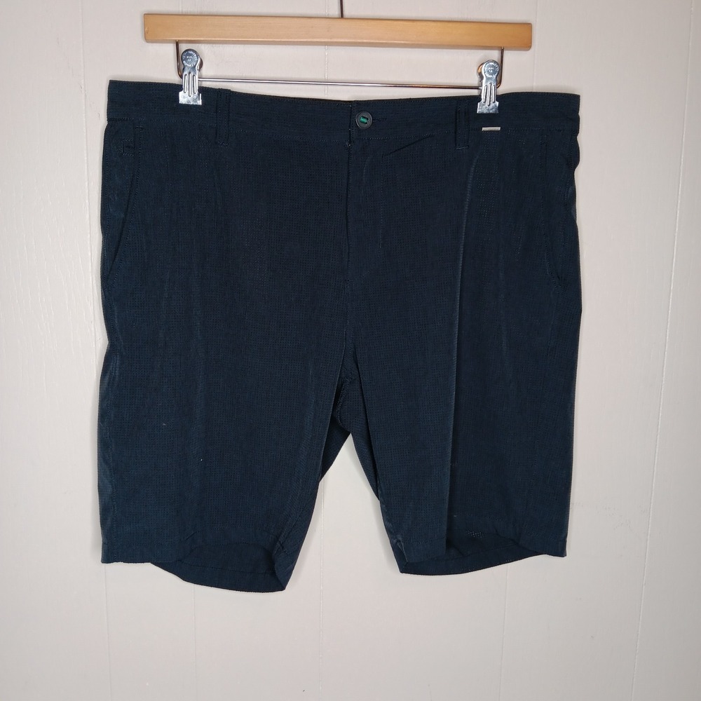 Linksoul Boardwalker AC Shorts 38 Navy Perforated Stretch Athleisure Golf Beach